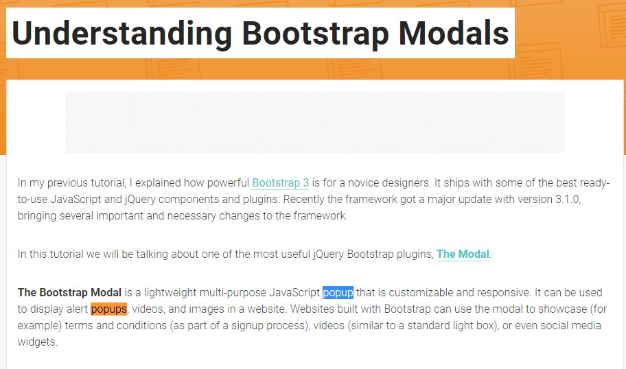Another useful article about Bootstrap Modal Popup